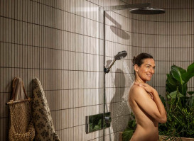 Душова стійка Hansgrohe Raindance Alive S 300 1jet EcoSmart з термостатом ShowerSelect Comfort хром 24583000