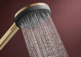 Душевая стойка Hansgrohe Raindance Alive S 300 1jet EcoSmart с термостатом ShowerSelect Comfort бронза 24583140