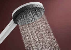 Душевая стойка Hansgrohe Raindance Alive S 300 1jet EcoSmart с термостатом белый матовый 24583700