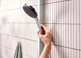 Душова стійка Hansgrohe Raindance Alive Q 210/340 2jet EcoSmart з термостатом ShowerSelect Comfort хром 24591000