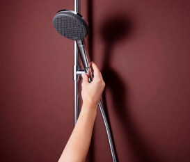 Душова стійка Hansgrohe Raindance Alive S Puro 300 1jet із термостатом Ecostat Element хром 24592000