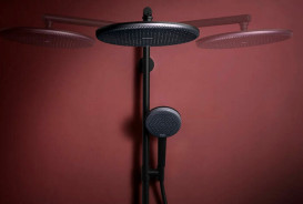 Душевая стойка Hansgrohe Raindance Alive S Puro 300 1jet с термостатом черный матовый 24592670