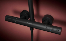 Душова стійка Hansgrohe Raindance Alive S Puro 300 1jet із термостатом чорний матовий 24592670