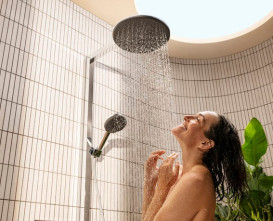 Душова стійка Hansgrohe Raindance Alive S 300 2jet з термостатом ShowerSelect Comfort хром 24595000