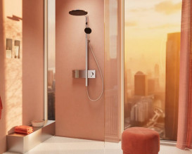 Душова стійка Hansgrohe Raindance Alive S 300 2jet з термостатом ShowerSelect Comfort хром 24595000