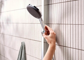 Душевая стойка Hansgrohe Raindance Alive S 300 2jet EcoSmart  с термостатом ShowerSelect Comfort хром 24596000