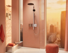Душевая стойка Hansgrohe Raindance Alive S 300 2jet EcoSmart  с термостатом ShowerSelect Comfort хром 24596000