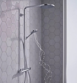 Душевая стойка Hansgrohe Raindance S 240 1jet EcoSmart+ с термостатом хром 28825000