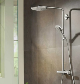 Душевая стойка Hansgrohe Raindance S 240 1jet EcoSmart+ с термостатом хром 28825000
