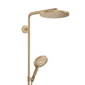 Душова стійка Hansgrohe Raindance S 240 1jet EcoSmart+ із термостатом бронза 28825140