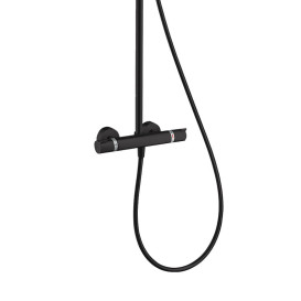 Душевая стойка Hansgrohe Raindance S 240 1jet EcoSmart+ с термостатом черный матовый 28825670