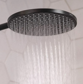 Душевая стойка Hansgrohe Raindance S 240 1jet EcoSmart+ с термостатом черный матовый 28825670