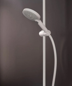 Душова стійка Hansgrohe Raindance S 240 1jet EcoSmart+ із термостатом білий матовий 28825700