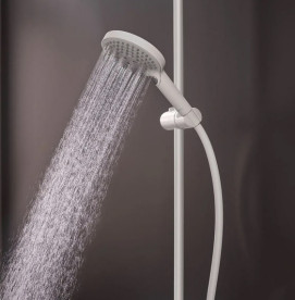 Душова стійка Hansgrohe Raindance S 240 1jet EcoSmart+ із термостатом білий матовий 28825700