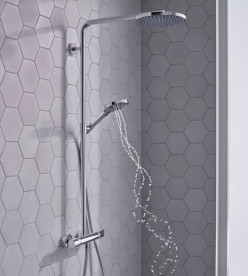 Душевая стойка Hansgrohe Raindance S 240 1jet EcoSmart с термостатом хром 28823000