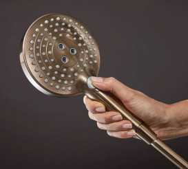 Душевая стойка Hansgrohe Raindance S 240 1jet EcoSmart с термостатом бронза 28823140