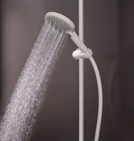 Душова стійка Hansgrohe Raindance S 240 1jet EcoSmart із термостатом чорний матовий 28823700