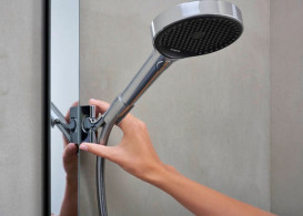 Душова стійка Hansgrohe Rainfinity Showerpipe 250 1jet EcoSmart з термостатом хром 28742000