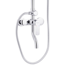 Душевая стойка Kroner KRP Armada-C064K со смесителем и душевым гарнитуром хром CV024319