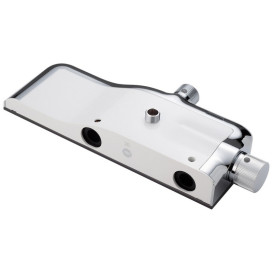 Душова стійка Kroner KRP Armada-SCH065 зі змішувачем та душовим гарнітуром хром/чорний CV033878