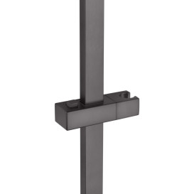 Душевая стойка Kroner KRP Edelstahl Kubus-PVD063 со смесителем и душевым гарнитуром нержавеющая сталь графит CV035906