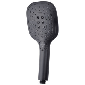 Душевая стойка Kroner KRP Edelstahl Kubus-SCH063 со смесителем и душевым гарнитуром черный CV022979