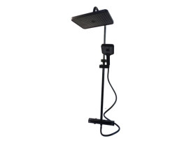 Душевая стойка Millz со смесителем и душевым гарнитуром черный MRS-AL-C40 (black)