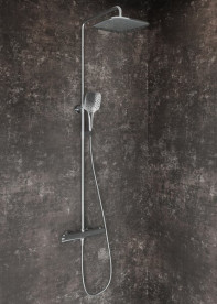 Душевая стойка Ravak Flat с термостатическим смесителем хром X070442