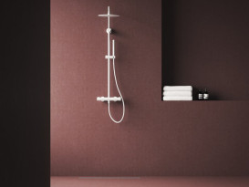 Душевая стойка Ravak Spring с термостатическим смесителем белый матовый X070579