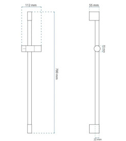 Душевая стойка Rea 70 см металл золото REA-P5981