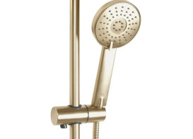 Душова стійка Rea Bliss із термостатом матове золото REA-P8413
