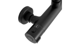 Душевая стойка Rea Bliss с термостатом черный REA-P8804