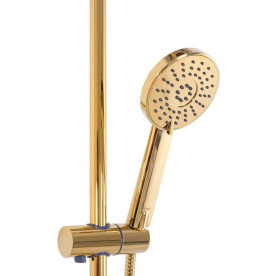 Душевая стойка Rea Bliss с термостатом золото REA-P8806