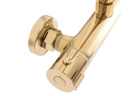 Душевая стойка Rea Bliss с термостатом золото REA-P8806