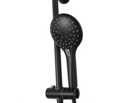 Душова стійка Rea Міке з чорним термостатом REA-P0550