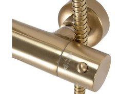 Душова стійка Rea Parot із термостатом золото REA-P2323