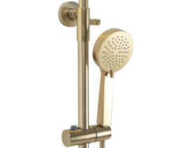 Душова стійка Rea Parot із термостатом золото REA-P2323