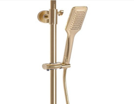 Душевая стойка Rea Tom с термостатом золото REA-P7102