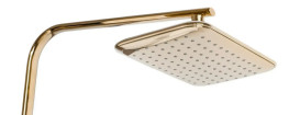 Душевая стойка Rea Tom с термостатом золото REA-P7102