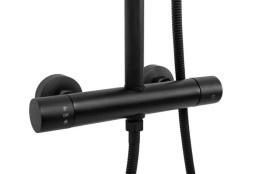 Душова стійка Rea Vincent із термостатом чорний REA-P6600