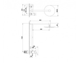 Душевая стойка Sanwerk Silk со смесителем хром SW0003071