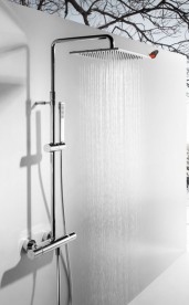 Душевая стойка Tres Class-Tres термостатическая c верхним и ручным душем хром 20538501