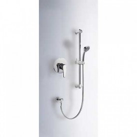 Душевая стойка Tres Eco-tres с однорычажным смесителем и ручным душем хром 17097002