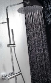 Душова стійка Tres Max-Tres термостатична з верхнім і ручним душем хром 06139301