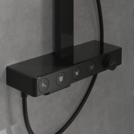 Душева стійка Villeroy & Boch Infinity Showers з термостатом матовий чорний TVS110005000K5