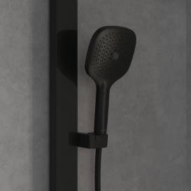 Душева стійка Villeroy & Boch Infinity Showers з термостатом матовий чорний TVS110005000K5