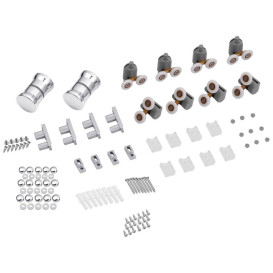 Душевой бокс Kroner KRP ArmadaSDCTG9090 90х90 см профиль сатин тонированное серое стекло CV031574