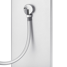 Душевой бокс Kroner KRP EnzoSDCTG9090 90х90 см профиль сатин тонированное серое стекло CV031572