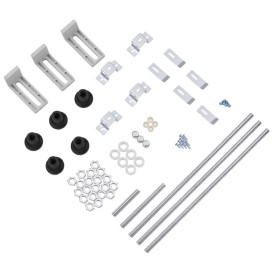 Душевой бокс Kroner KRP EnzoWDCTF9090 90х90 см профиль сатин рифленное стекло CV029571