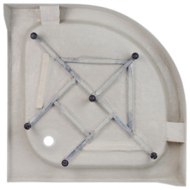 Душевой бокс Kroner KRP EnzoWDCTF9090 90х90 см профиль сатин тонированное серое стекло CV029572